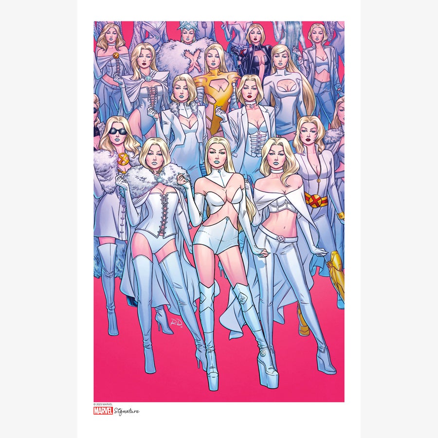 Emma frost 11x17 costumes print russell dauterman store