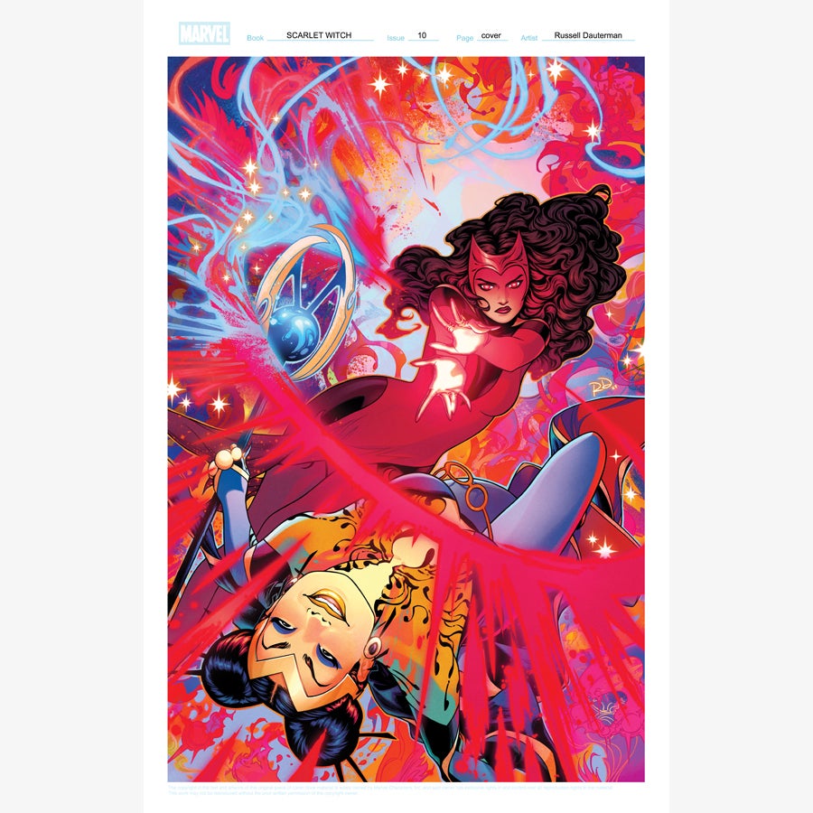 SCARLET WITCH #10 cover artist's proof | RUSSELL DAUTERMAN | store